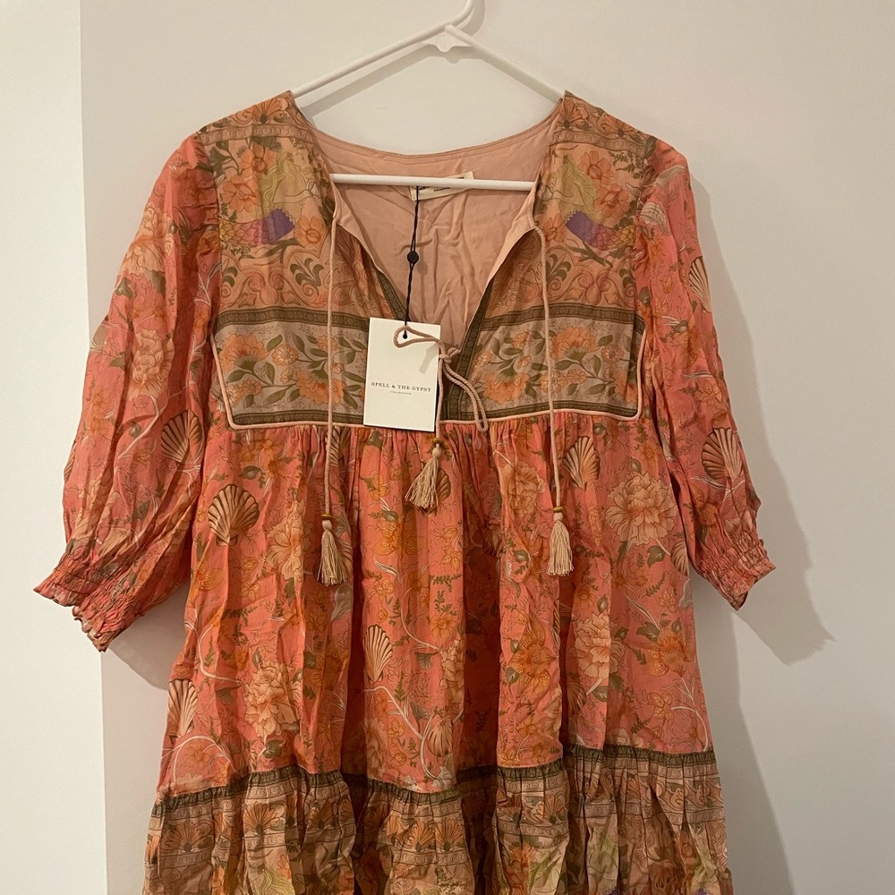 Spell & The Gypsy Seashell Boho Mini Dress